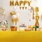 3 Pieces Foil Party Rectangular Table Covers Table Cloth 54 x 108 Inch Shiny Plastic Waterproof Tablecloth Party Table Cover for Wedding Anniversary Engagement Party (Gold)